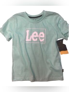 Lee Boys' Sz 6 Mint Green Logo Tee